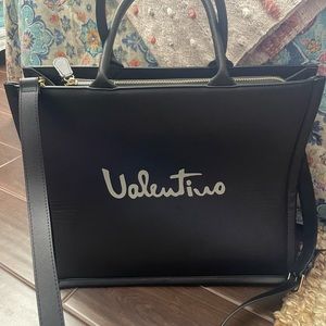 Mario Valentino, Spa extra large logo tote bag New!